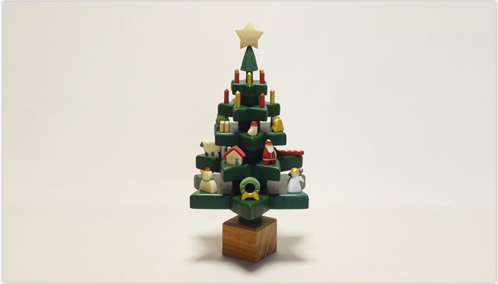「組み立て式　木製のクリスマスツリー5段」