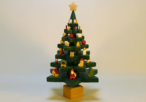 「組み立て式　木製のクリスマスツリー 7段」